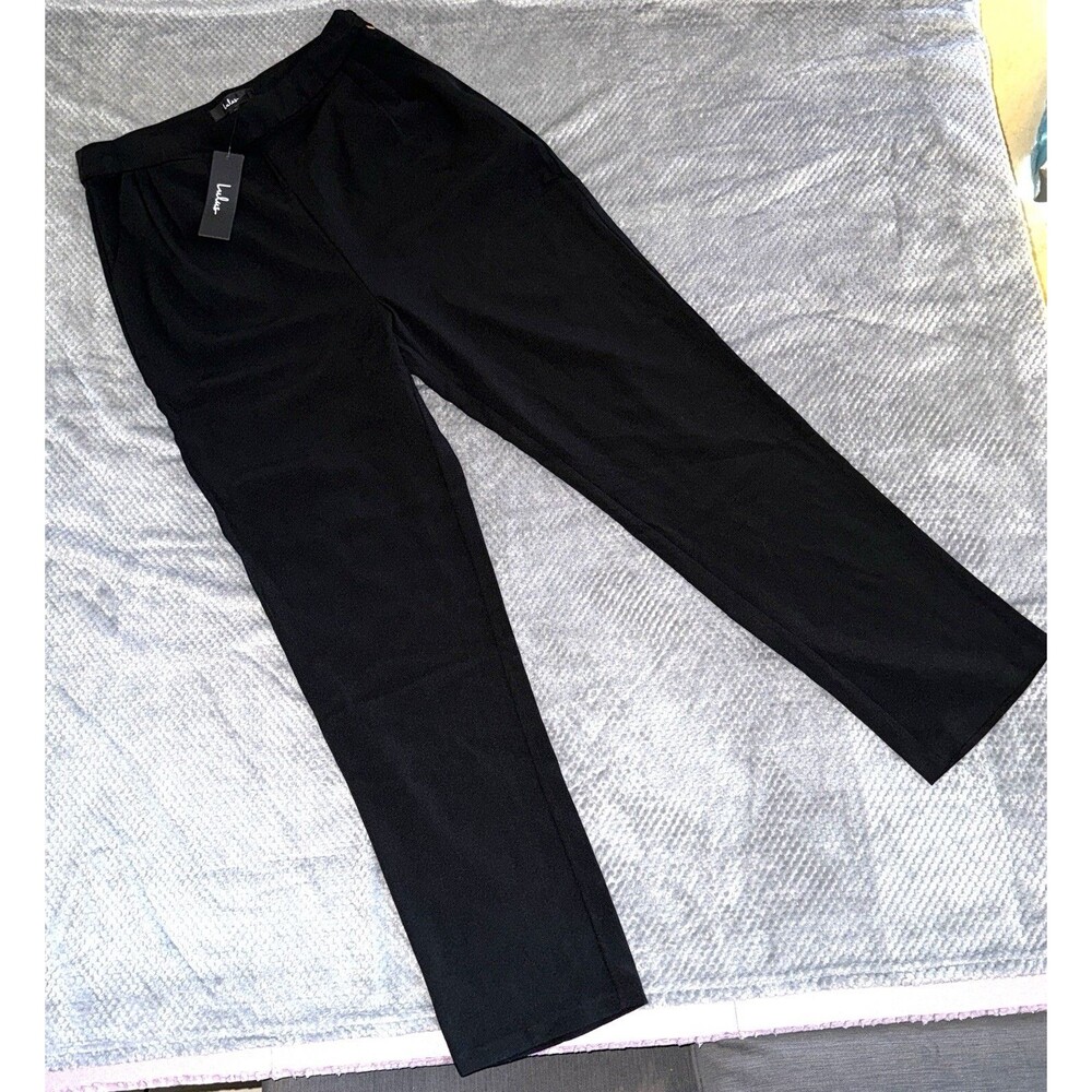 Lulus Black side zip Pant Sz M NWT